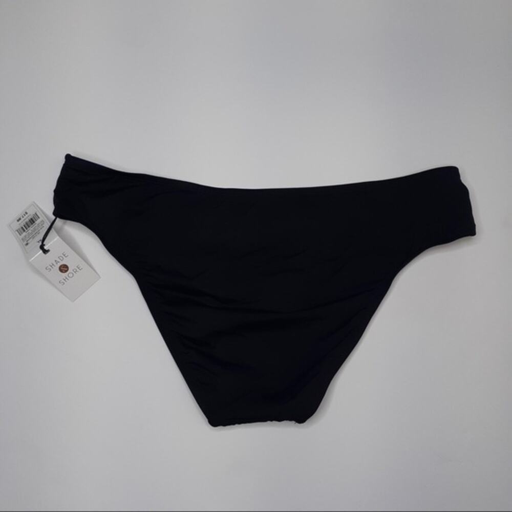 SHADE & SHORE Black & Blue Cutout Bikini Swimsuit Bottoms Mix & Match Sz: XL NEW - Picture 4 of 16